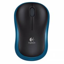Souris sans fil bleue