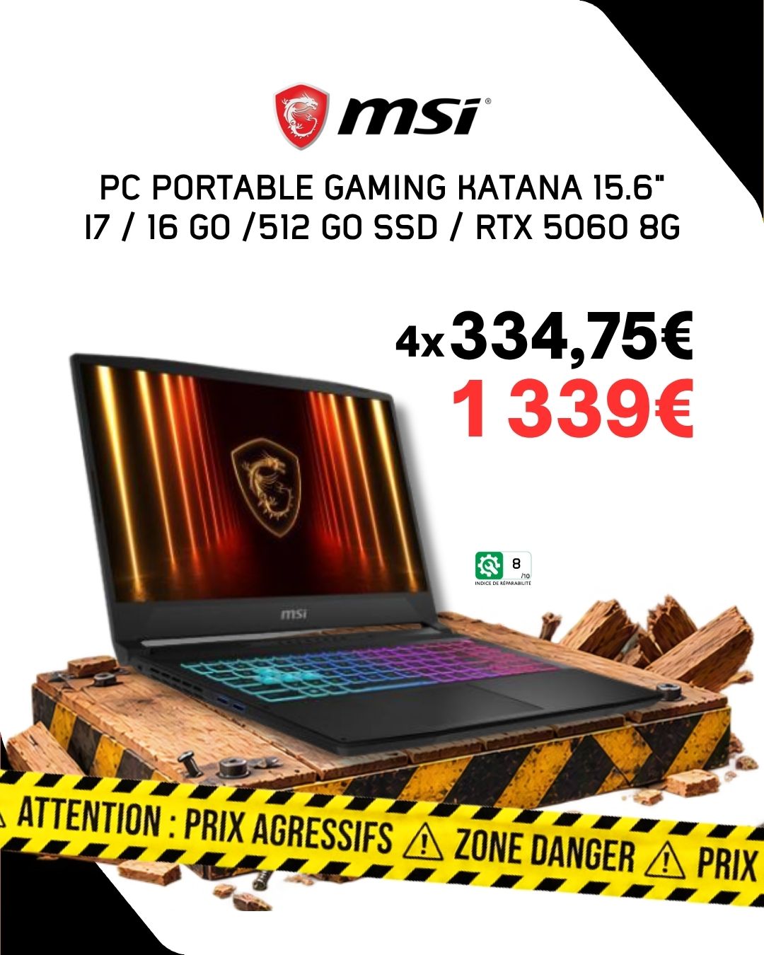 PC Portable Gaming Katana 15