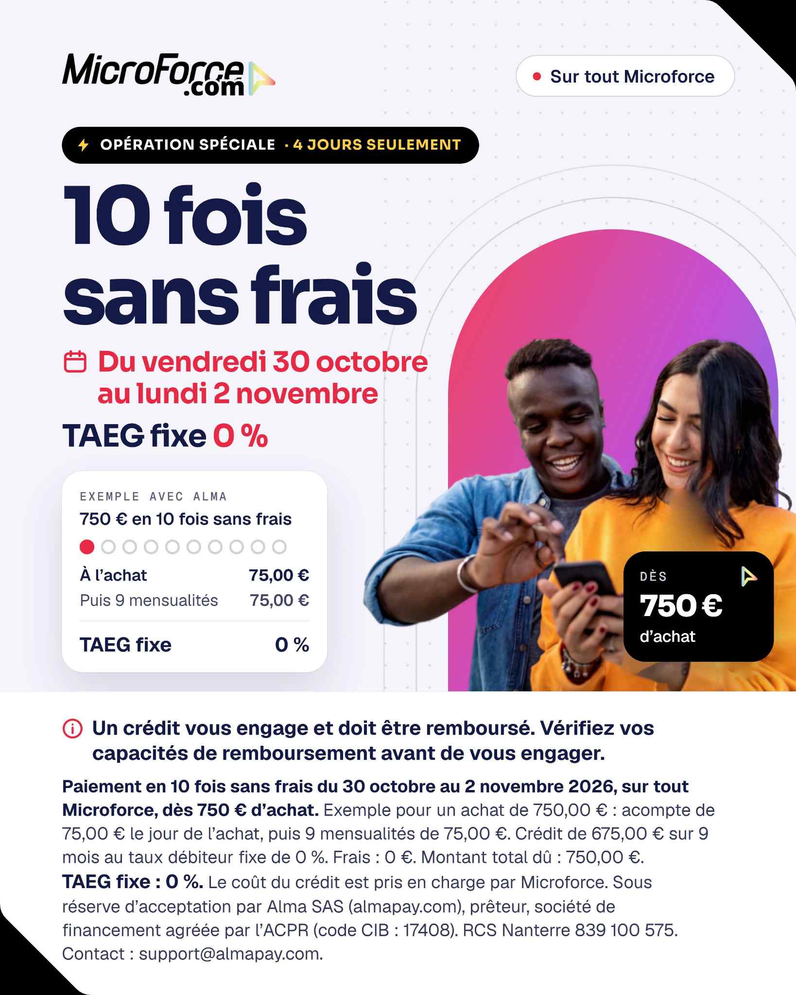 10x sans frais -Mobile